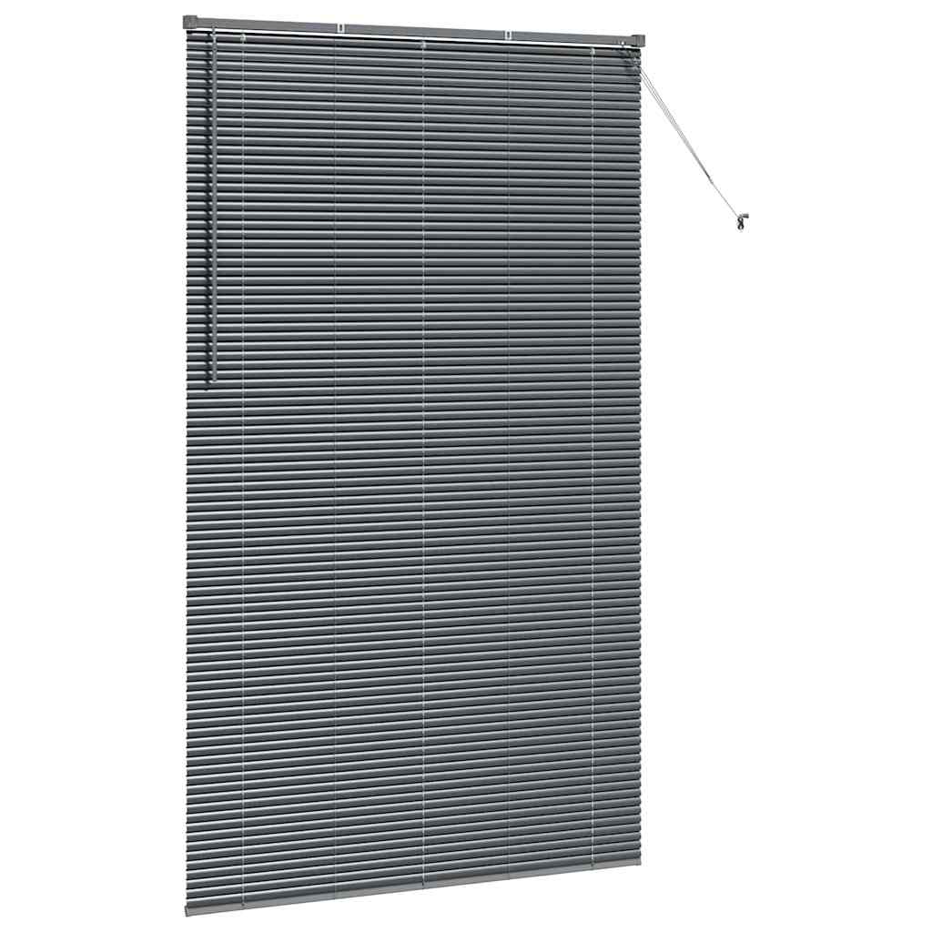 Jaluzea pentru Fereastră Gri închis 80 x 130 cm Aluminiu GartenMobel Dekor