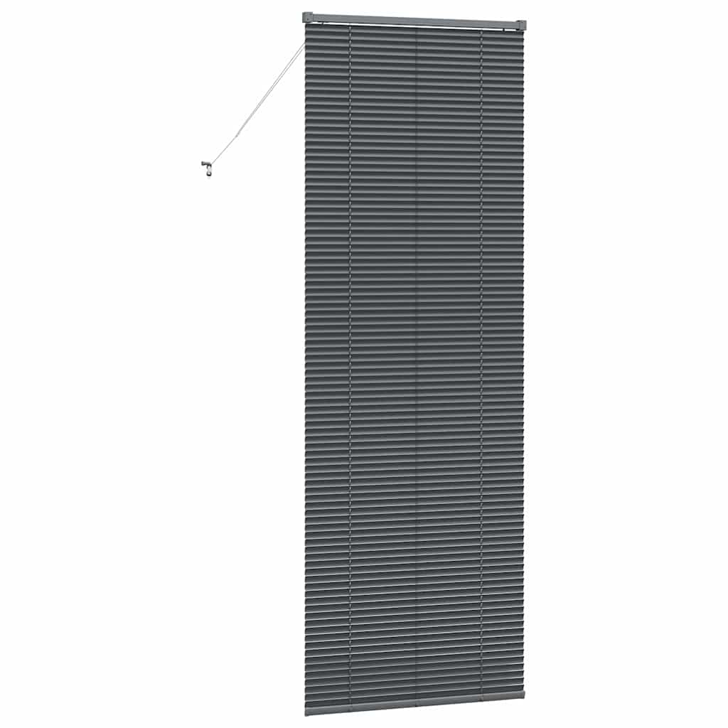 Jaluzea pentru Fereastră Gri închis 80 x 130 cm Aluminiu GartenMobel Dekor