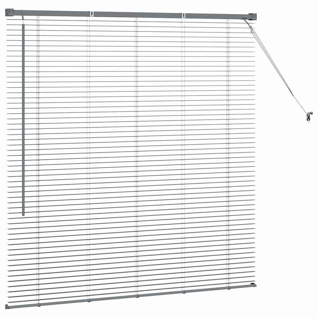 Jaluzea pentru Fereastră Gri închis 80 x 130 cm Aluminiu GartenMobel Dekor