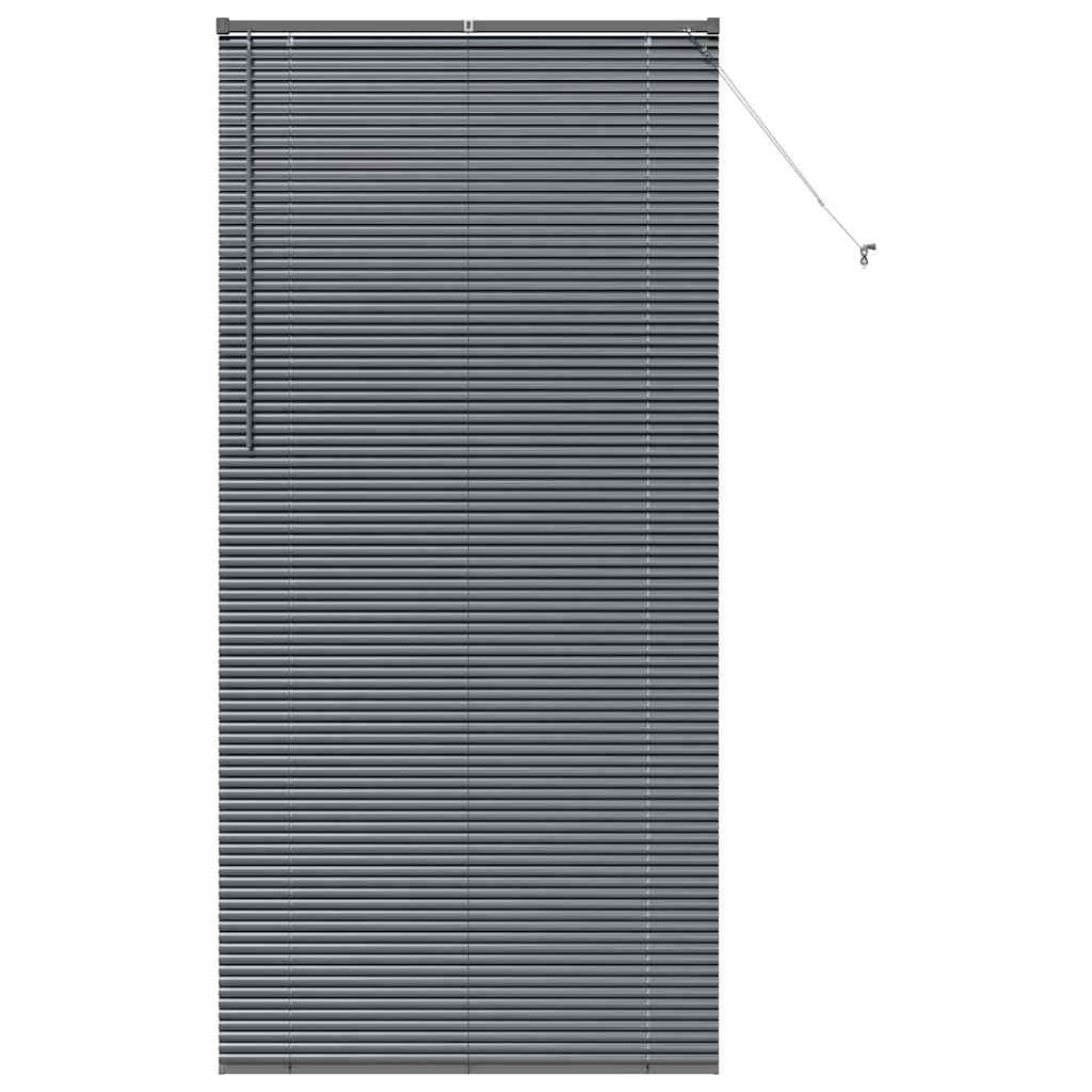 Jaluzea pentru Fereastră Gri închis 80 x 130 cm Aluminiu GartenMobel Dekor