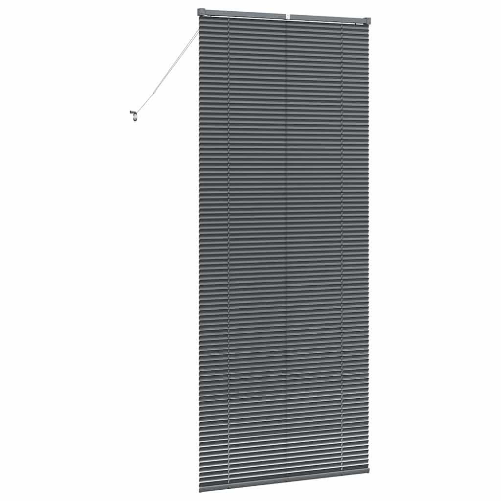 Jaluzea pentru Fereastră Gri închis 80 x 130 cm Aluminiu GartenMobel Dekor