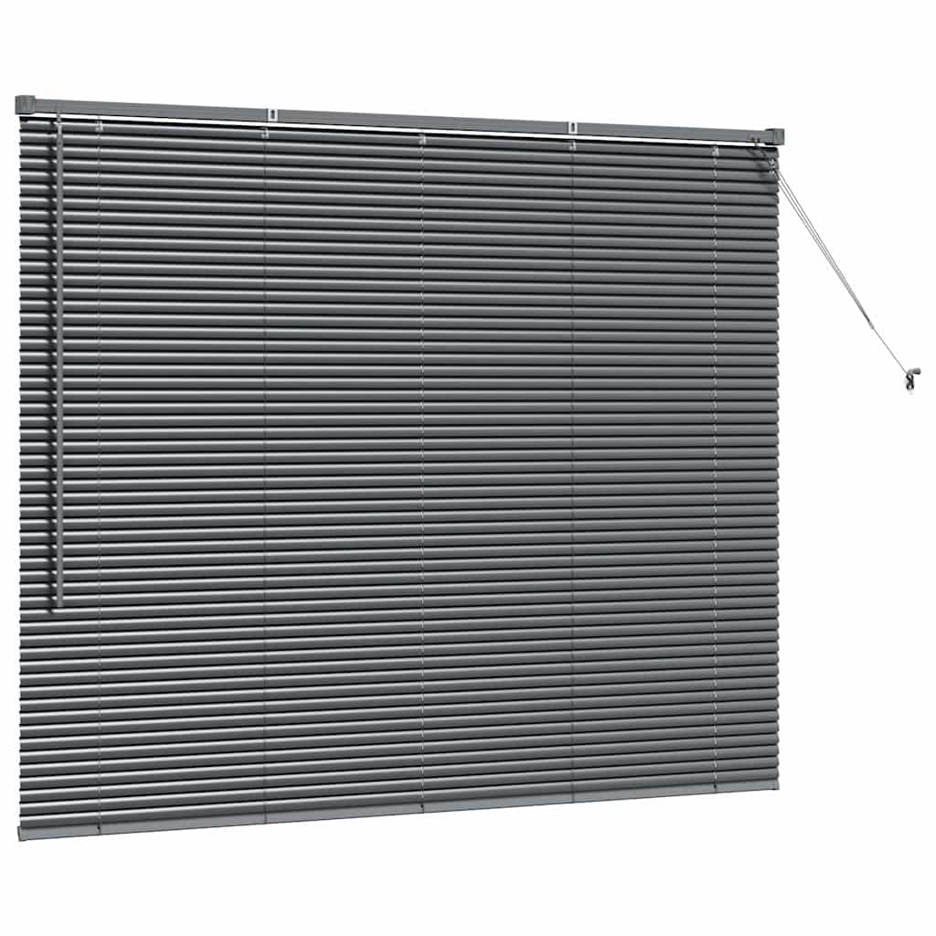 Jaluzea pentru Fereastră Gri închis 80 x 130 cm Aluminiu GartenMobel Dekor