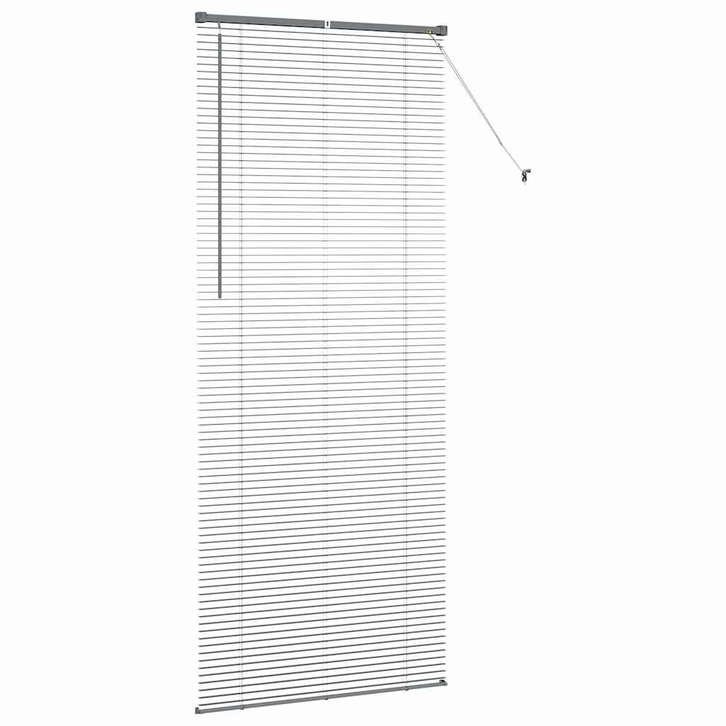 Jaluzea pentru Fereastră Gri închis 80 x 130 cm Aluminiu GartenMobel Dekor