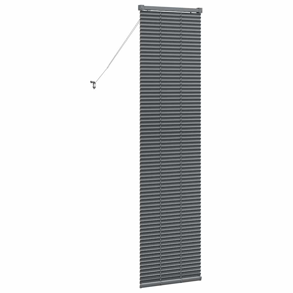 Jaluzea pentru Fereastră Gri închis 80 x 130 cm Aluminiu GartenMobel Dekor