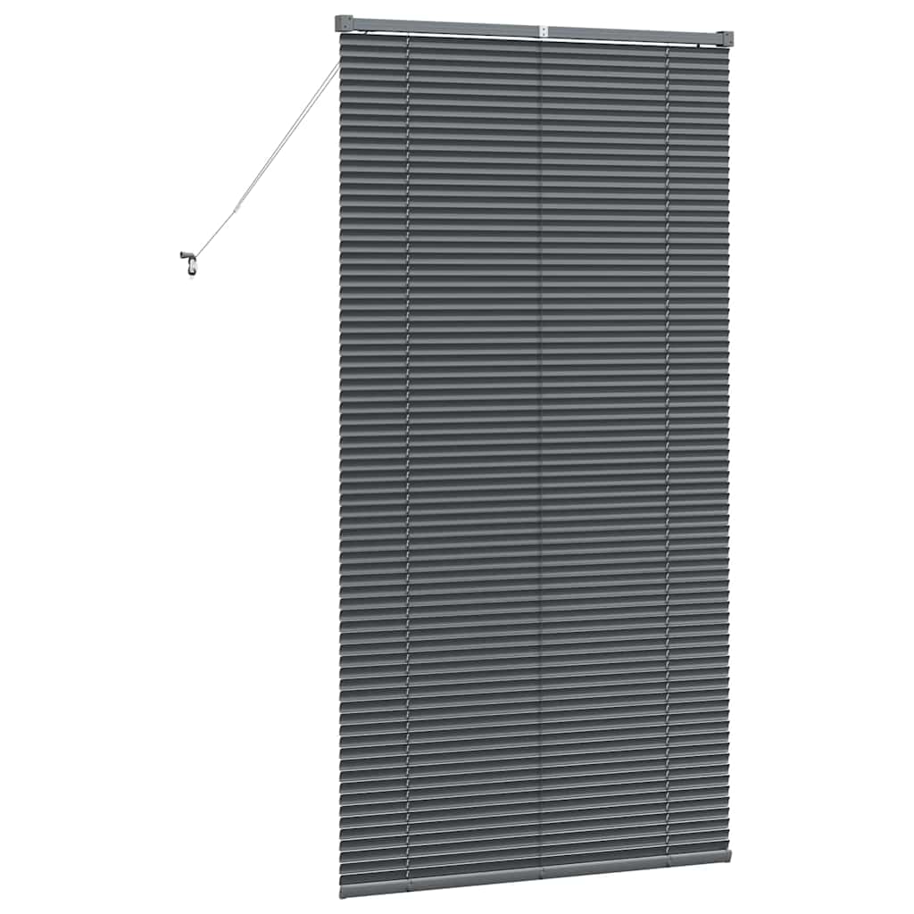 Jaluzea pentru Fereastră Gri închis 80 x 130 cm Aluminiu GartenMobel Dekor
