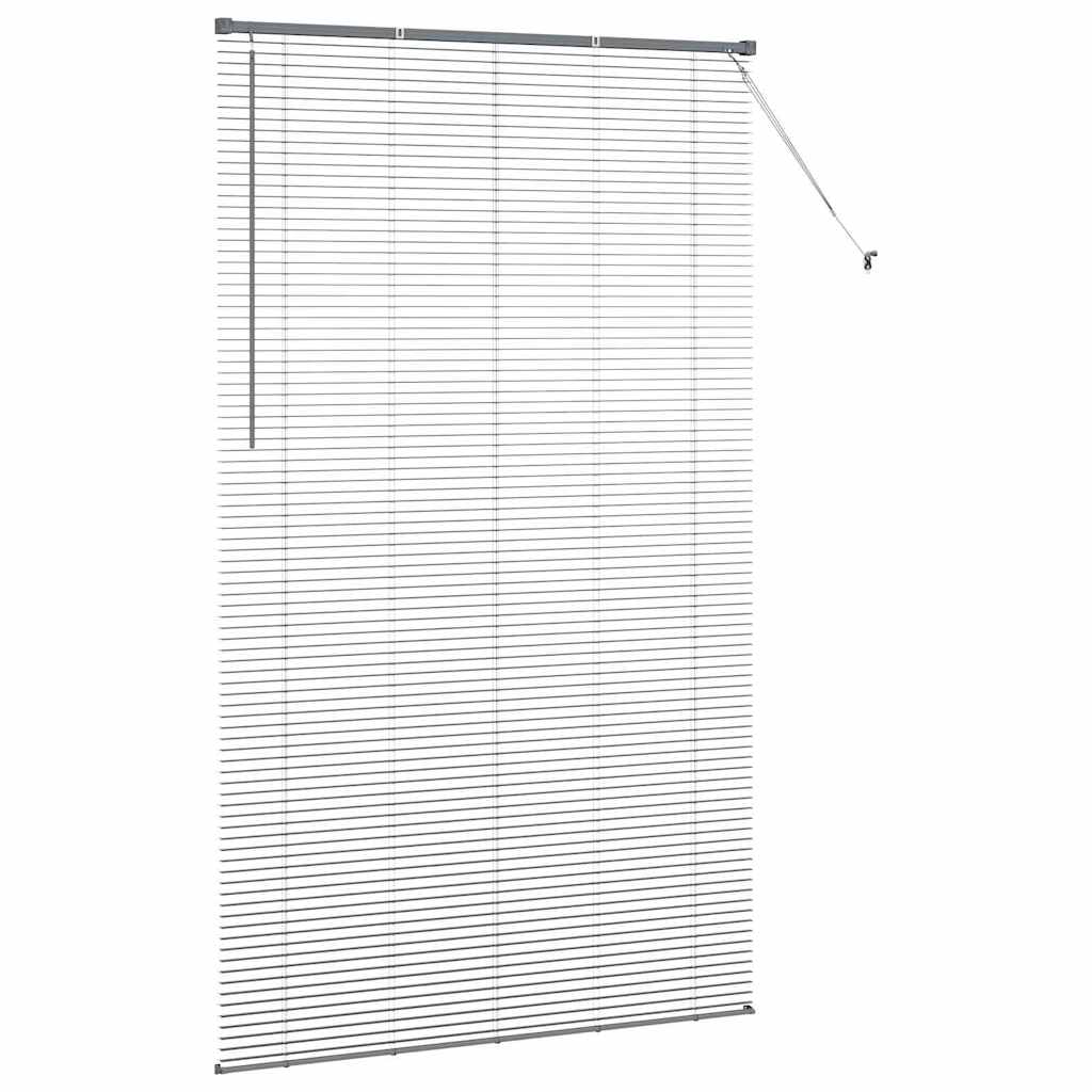 Jaluzea pentru Fereastră Gri închis 80 x 130 cm Aluminiu GartenMobel Dekor