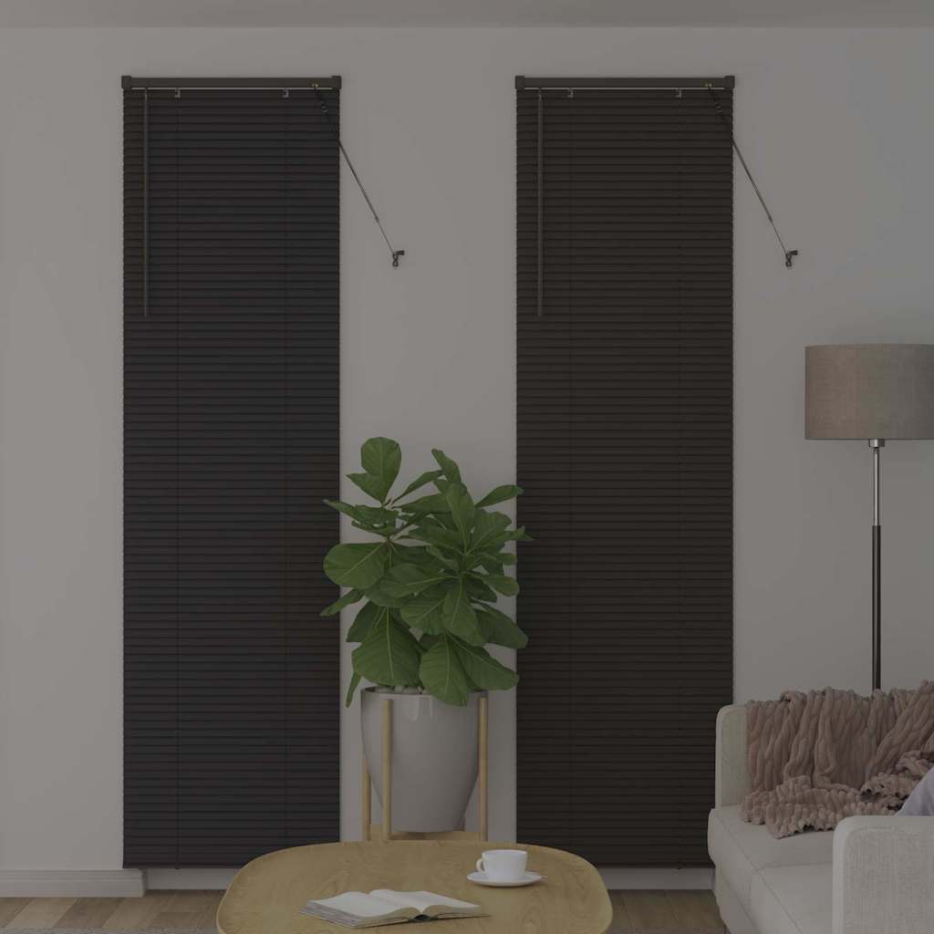 Jaluzea pentru Fereastră Gri închis 80 x 130 cm Aluminiu GartenMobel Dekor