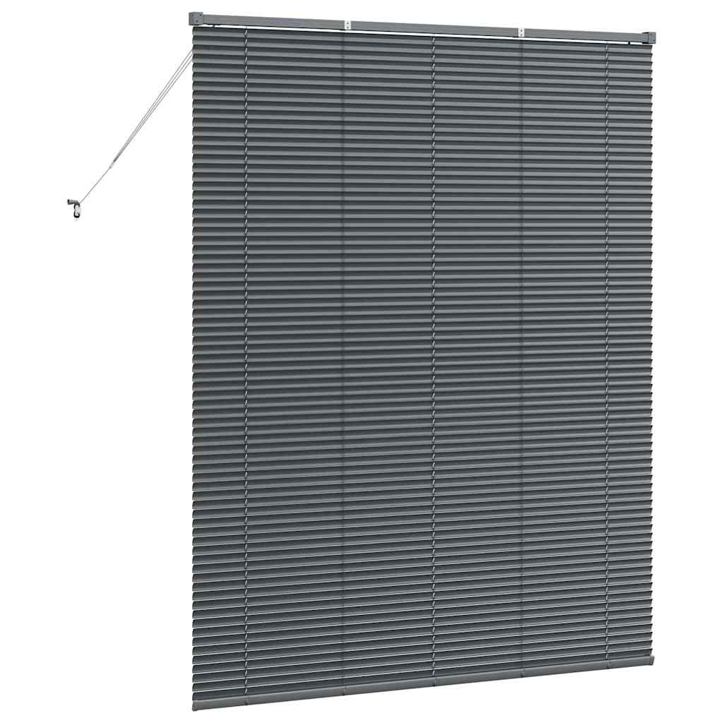 Jaluzea pentru Fereastră Gri închis 80 x 130 cm Aluminiu GartenMobel Dekor