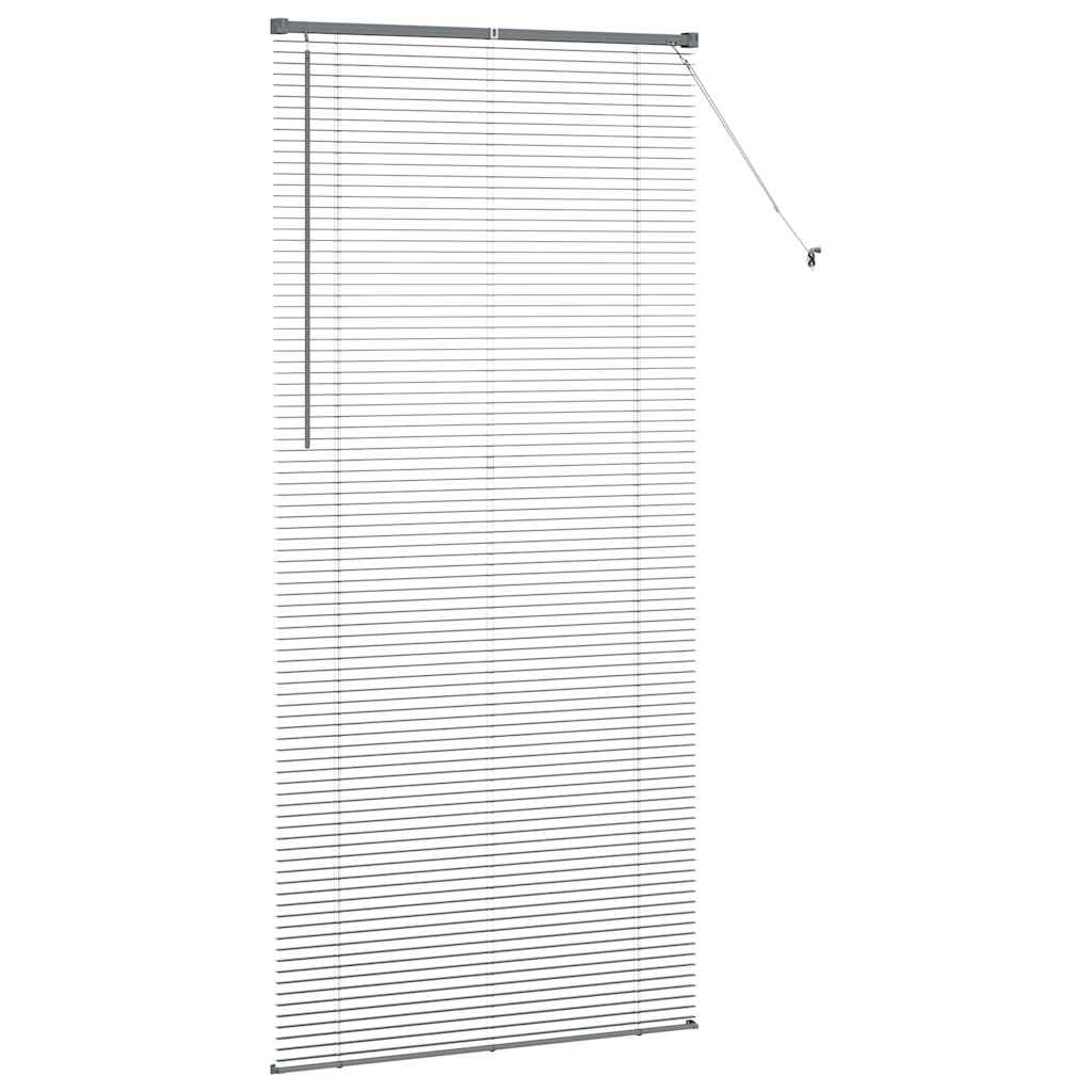 Jaluzea pentru Fereastră Gri închis 80 x 130 cm Aluminiu GartenMobel Dekor