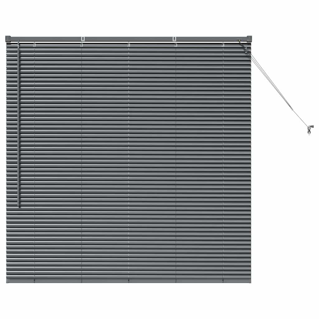 Jaluzea pentru Fereastră Gri închis 80 x 130 cm Aluminiu GartenMobel Dekor