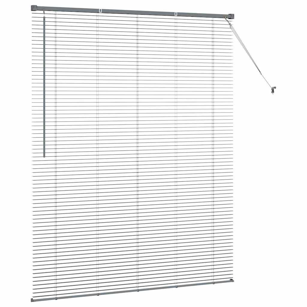 Jaluzea pentru Fereastră Gri închis 80 x 130 cm Aluminiu GartenMobel Dekor