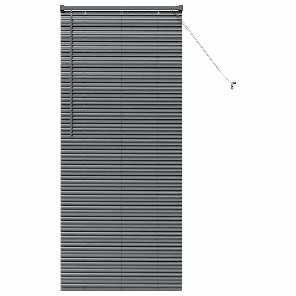 Jaluzea pentru Fereastră Gri închis 80 x 130 cm Aluminiu GartenMobel Dekor
