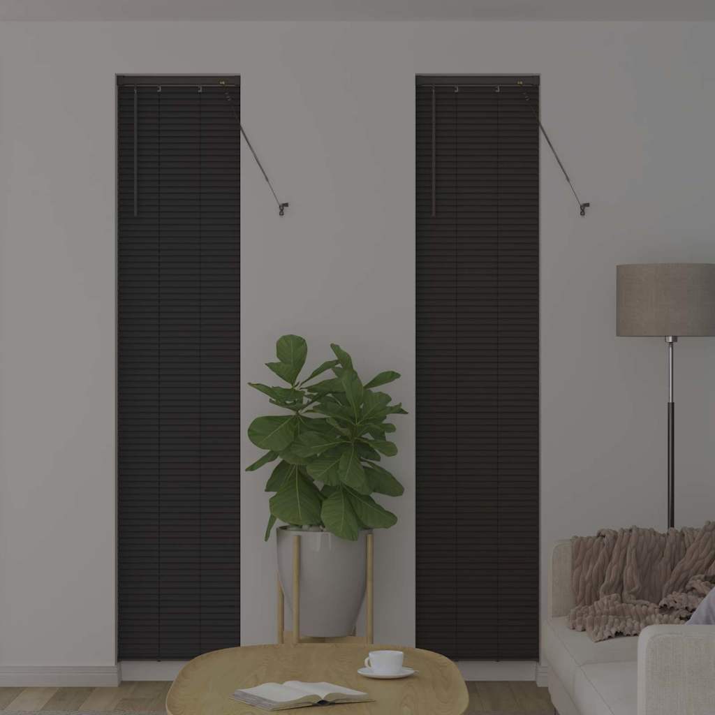 Jaluzea pentru Fereastră Gri închis 80 x 130 cm Aluminiu GartenMobel Dekor