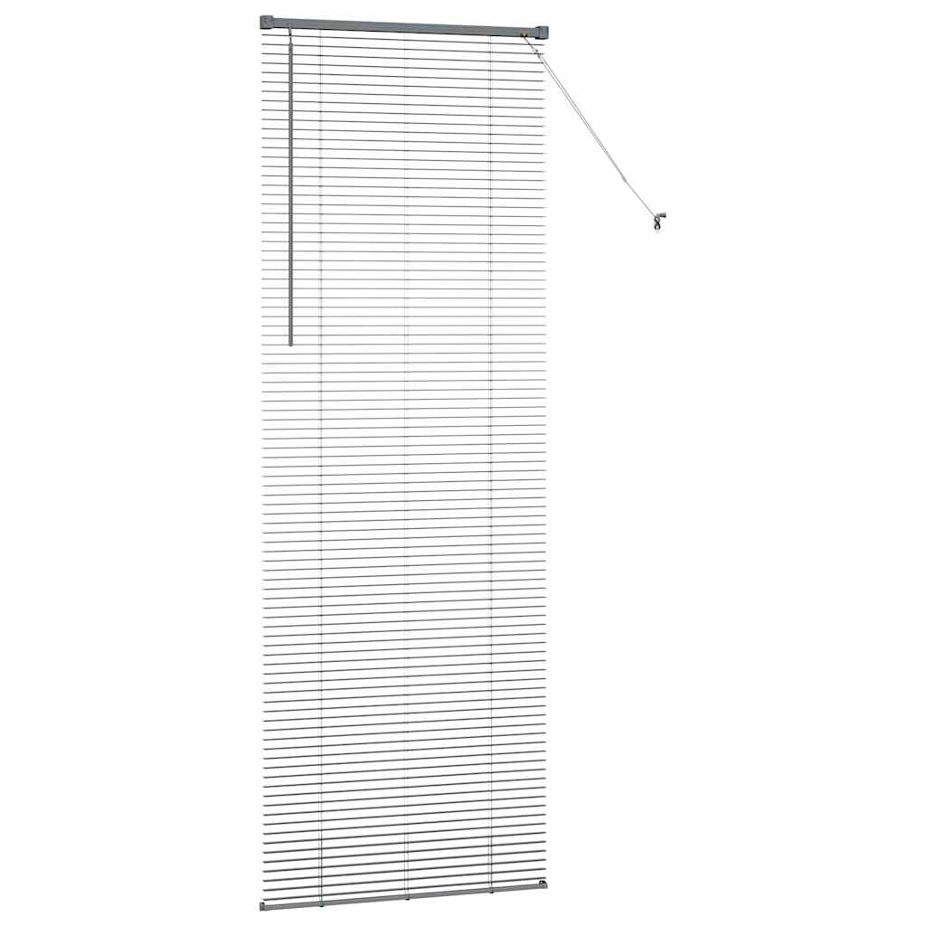 Jaluzea pentru Fereastră Gri închis 80 x 130 cm Aluminiu GartenMobel Dekor