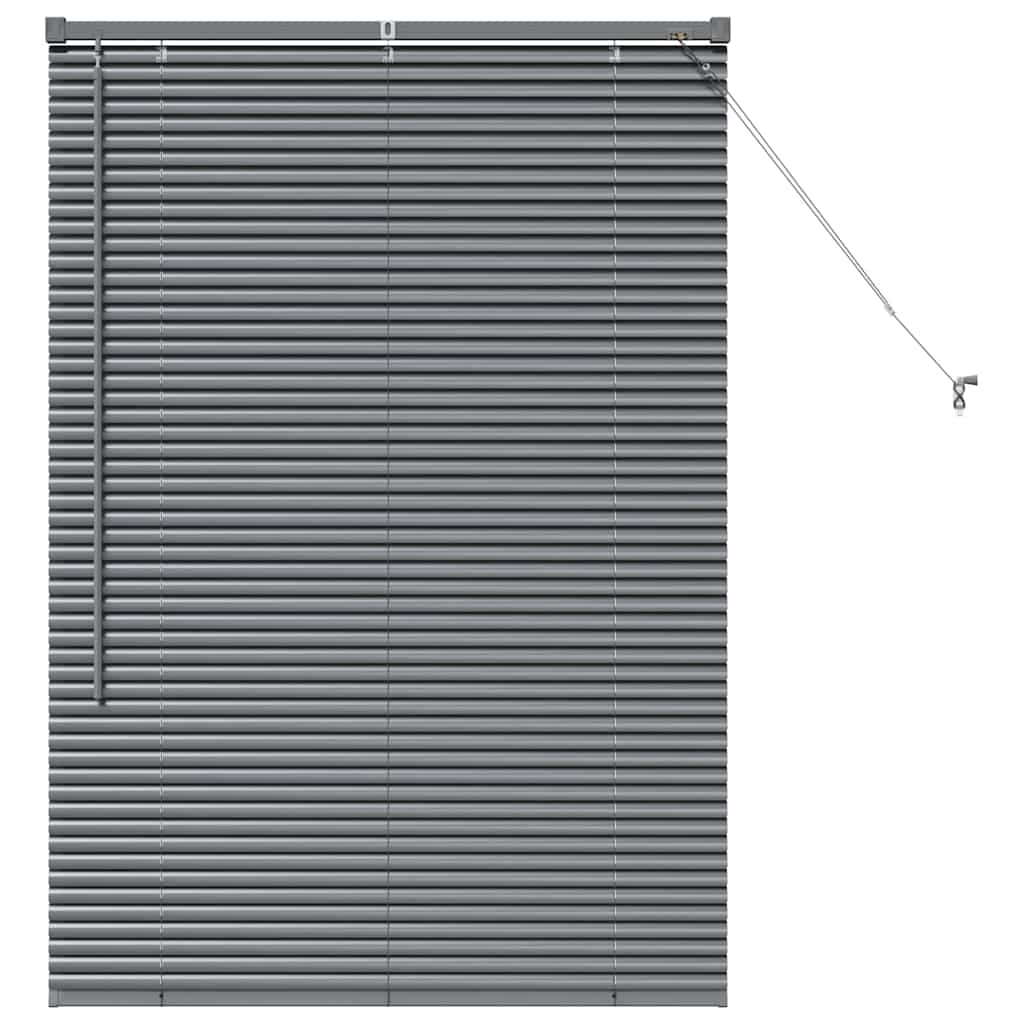 Jaluzea pentru Fereastră Gri închis 80 x 130 cm Aluminiu GartenMobel Dekor
