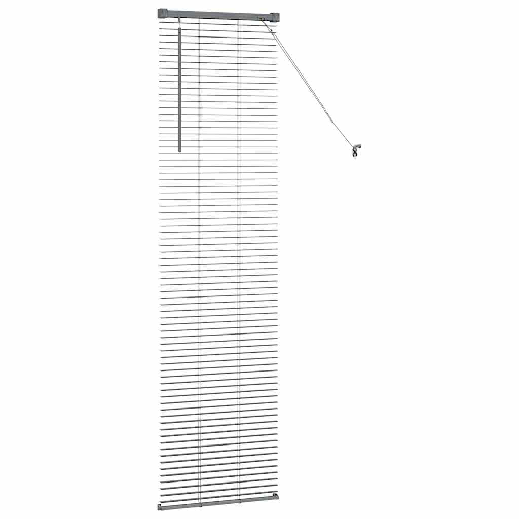 Jaluzea pentru Fereastră Gri închis 80 x 130 cm Aluminiu GartenMobel Dekor