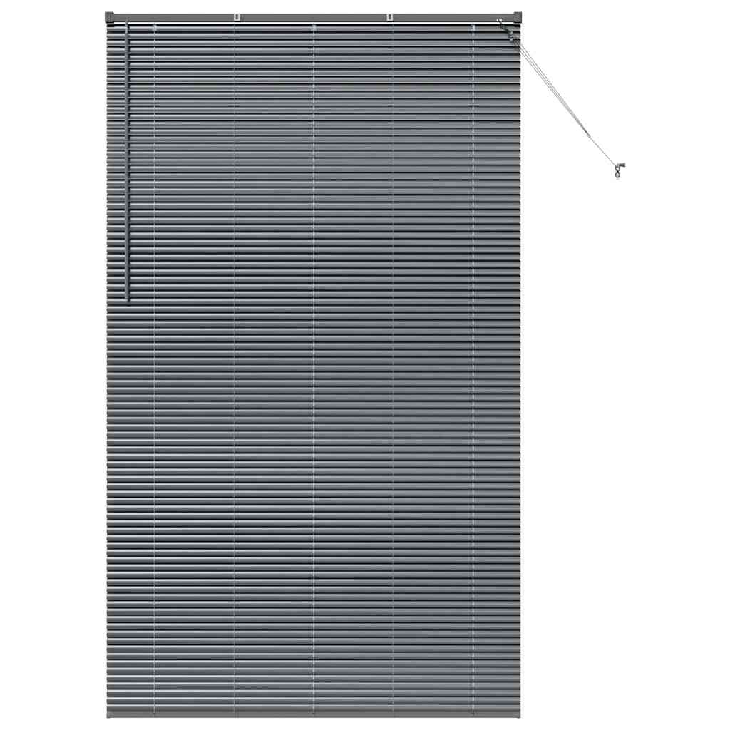 Jaluzea pentru Fereastră Gri închis 80 x 130 cm Aluminiu GartenMobel Dekor