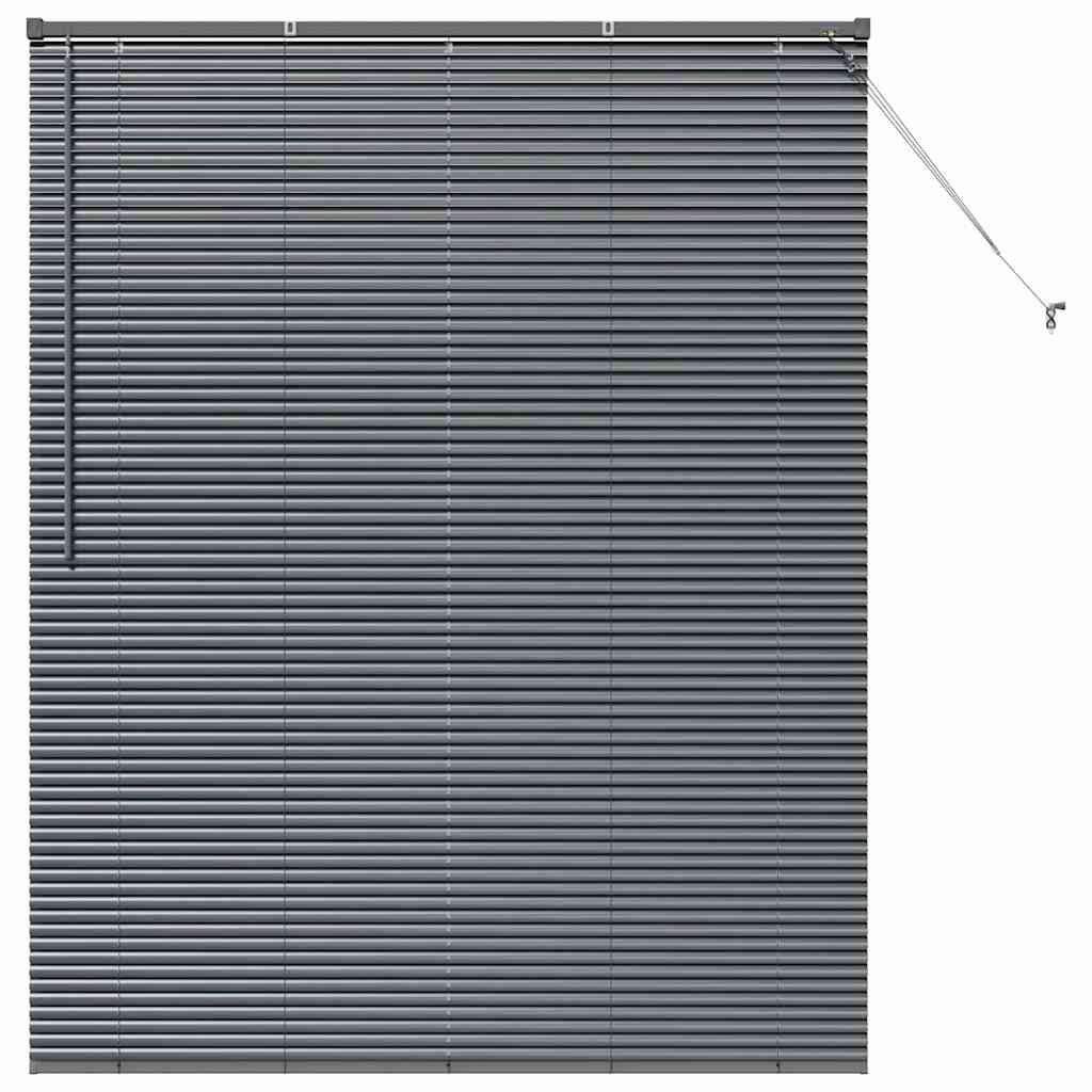Jaluzea pentru Fereastră Gri închis 80 x 130 cm Aluminiu GartenMobel Dekor
