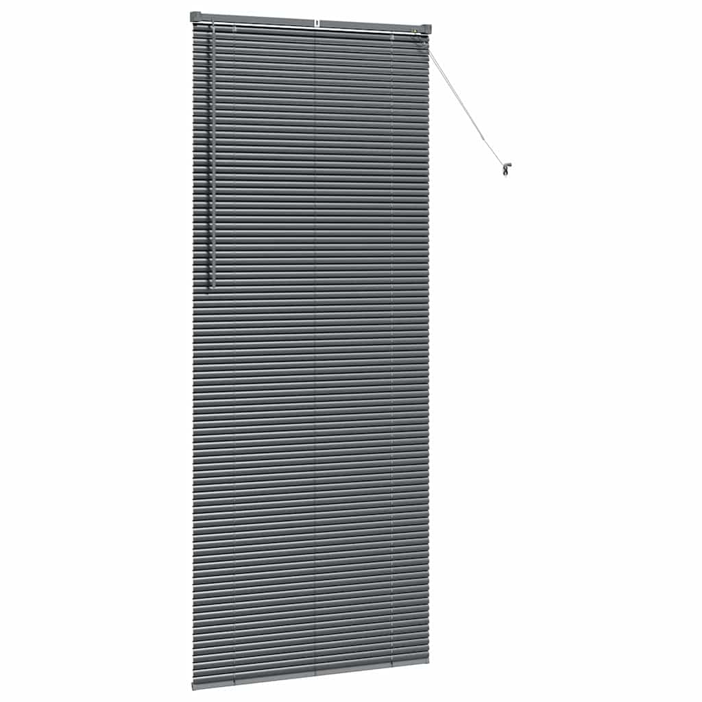 Jaluzea pentru Fereastră Gri închis 80 x 130 cm Aluminiu GartenMobel Dekor