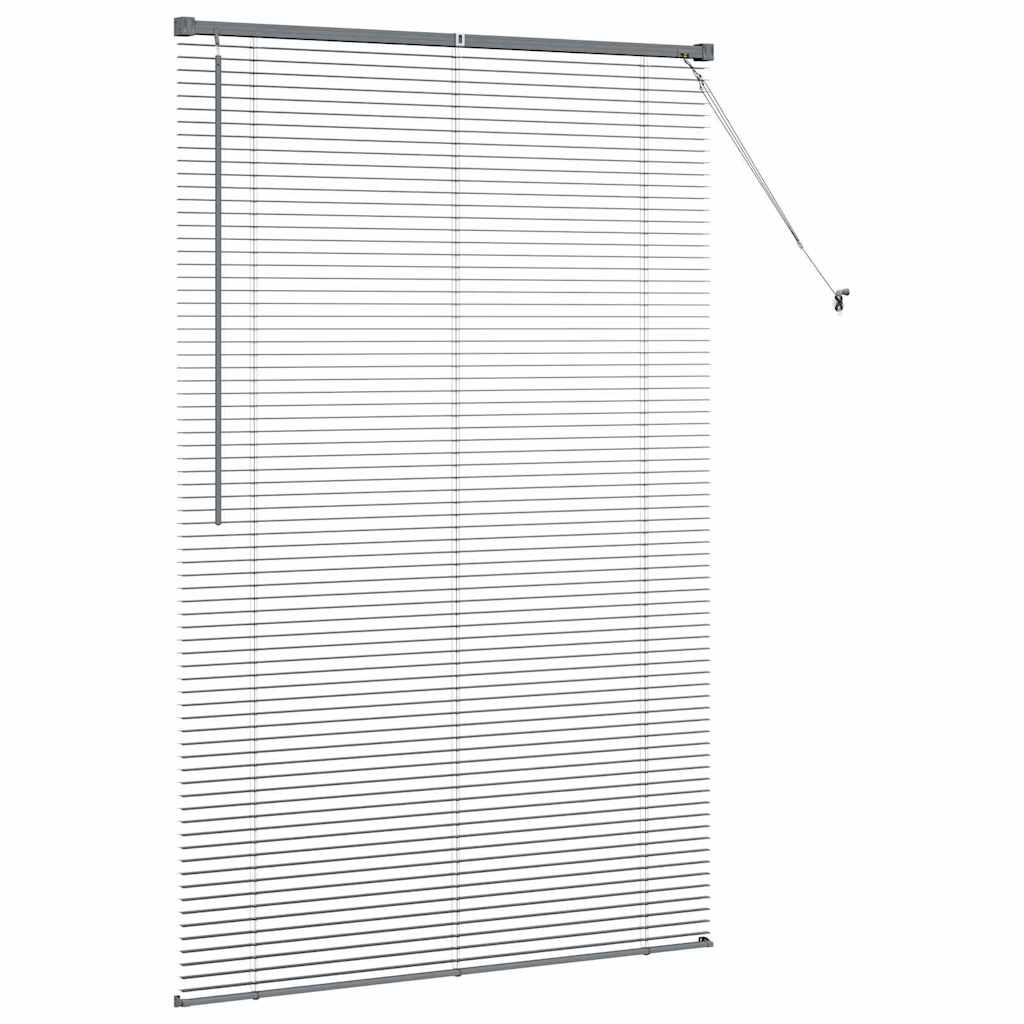 Jaluzea pentru Fereastră Gri închis 80 x 130 cm Aluminiu GartenMobel Dekor