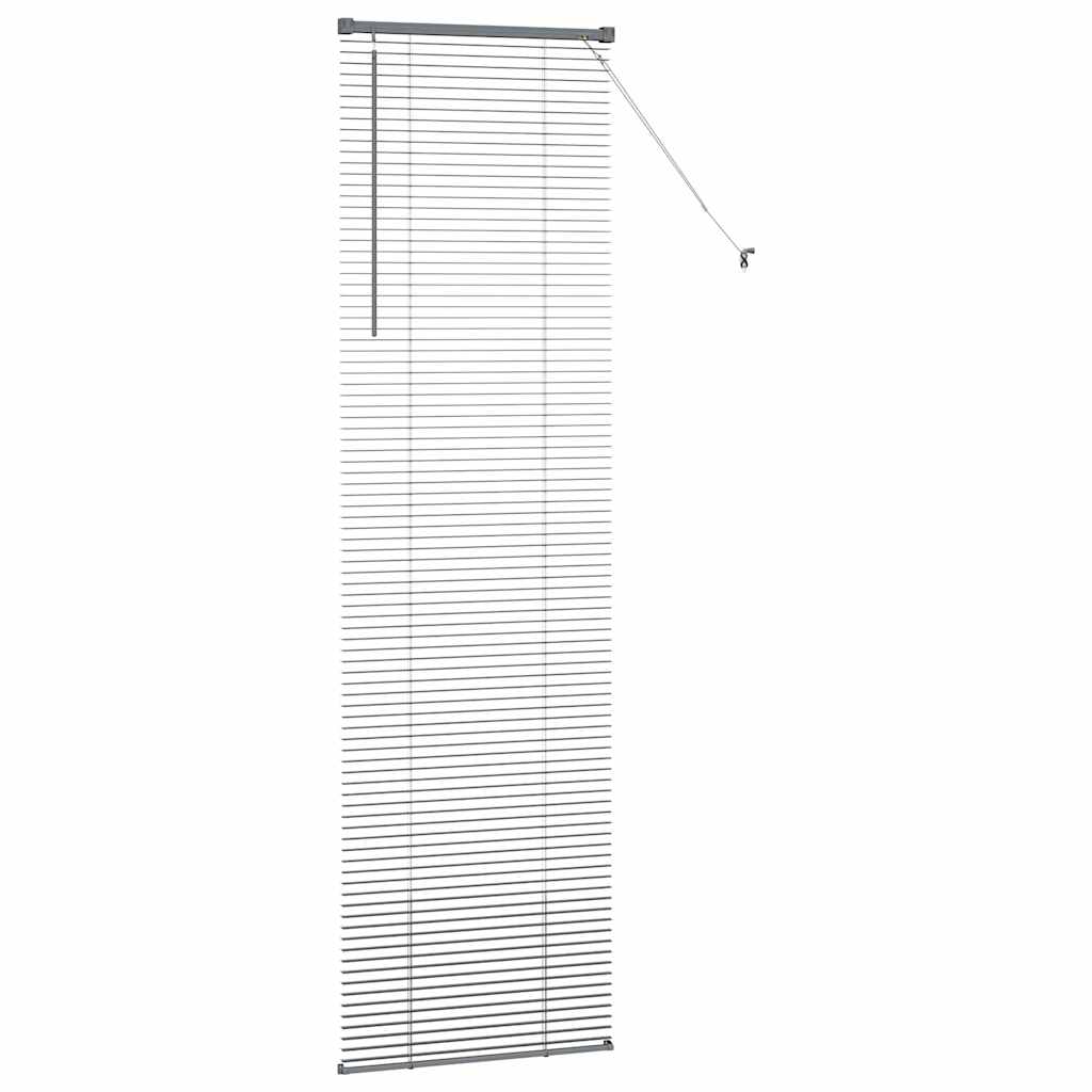 Jaluzea pentru Fereastră Gri închis 80 x 130 cm Aluminiu GartenMobel Dekor