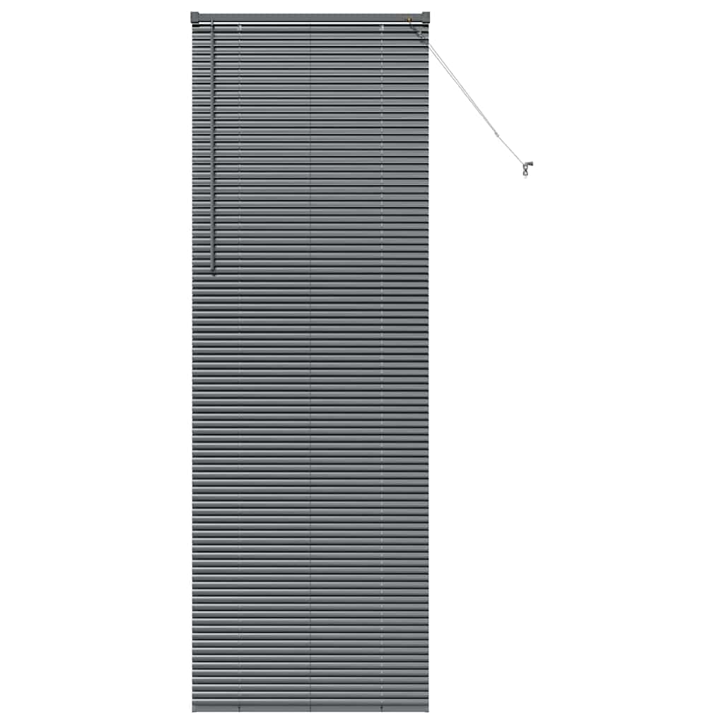 Jaluzea pentru Fereastră Gri închis 80 x 130 cm Aluminiu GartenMobel Dekor