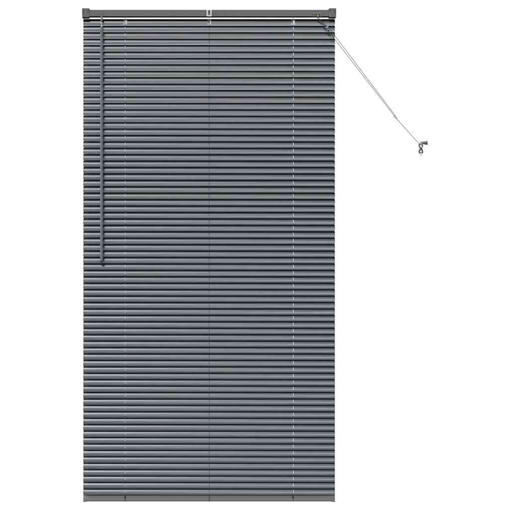 Jaluzea pentru Fereastră Gri închis 80 x 130 cm Aluminiu GartenMobel Dekor