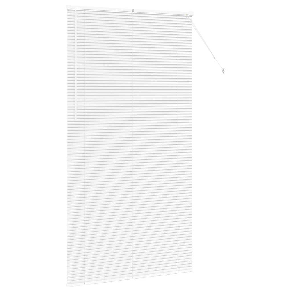 Jaluzea pentru Fereastră cu perdele Altele Manual Alb 80 x 130 cm Aluminiu GartenMobel Dekor