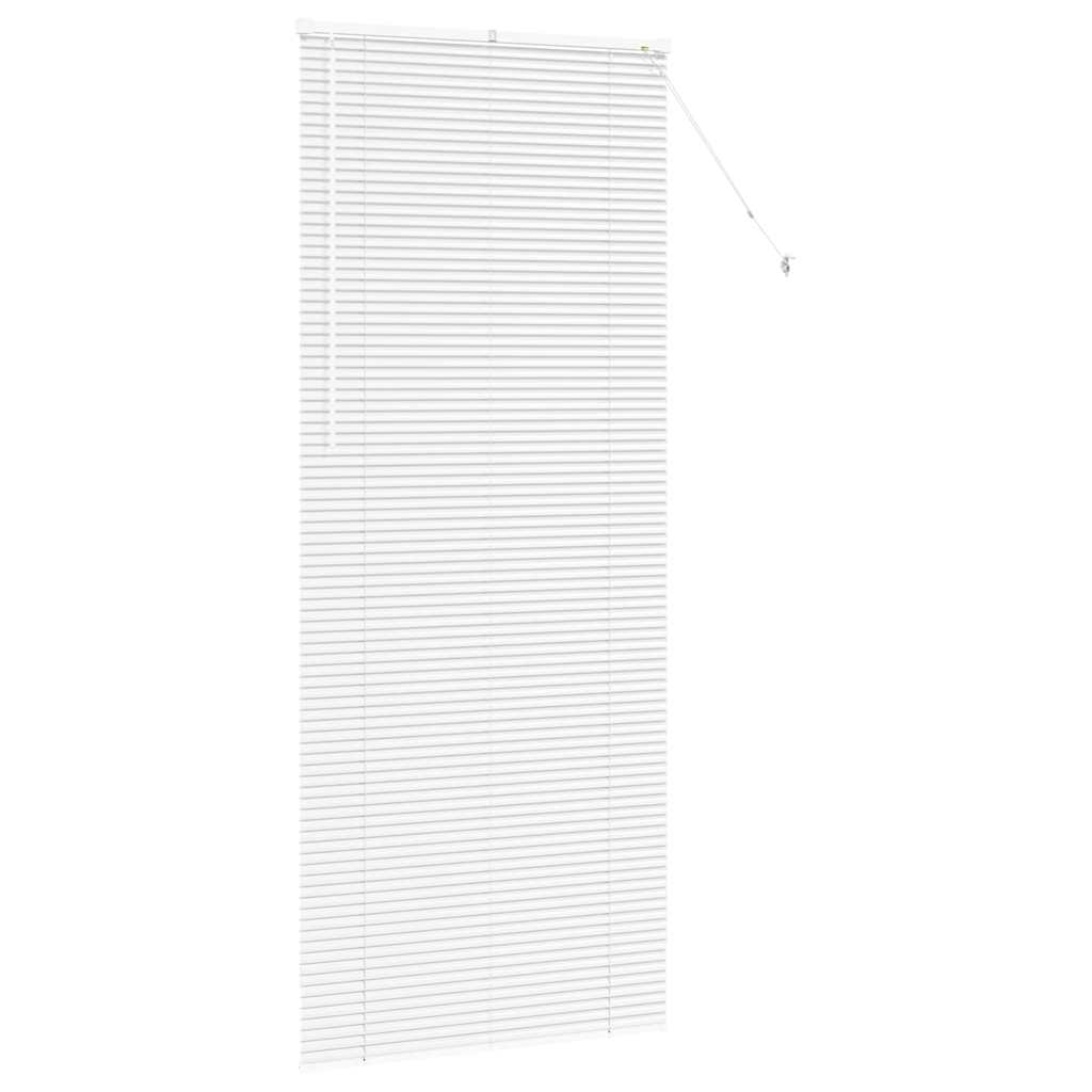 Jaluzea pentru Fereastră cu perdele Altele Manual Alb 80 x 130 cm Aluminiu GartenMobel Dekor