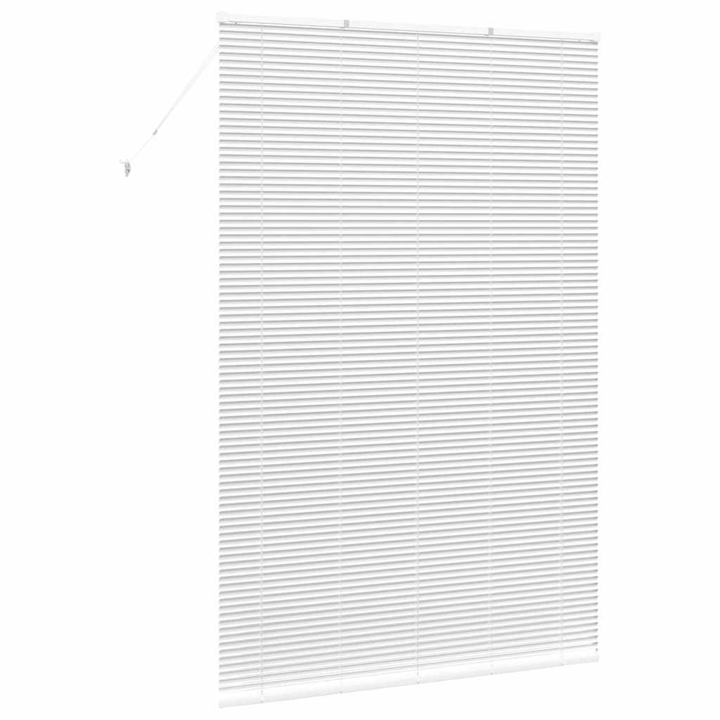 Jaluzea pentru Fereastră cu perdele Altele Manual Alb 80 x 130 cm Aluminiu GartenMobel Dekor