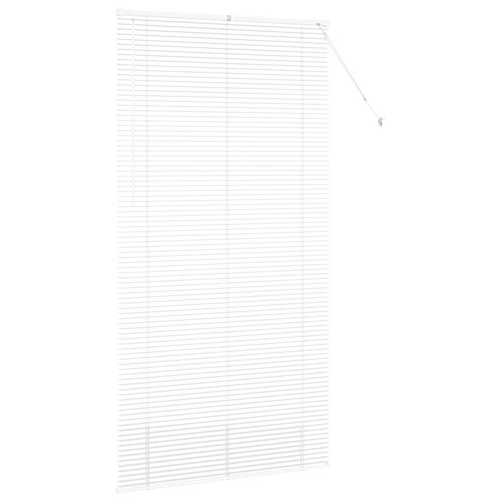 Jaluzea pentru Fereastră cu perdele Altele Manual Alb 80 x 130 cm Aluminiu GartenMobel Dekor