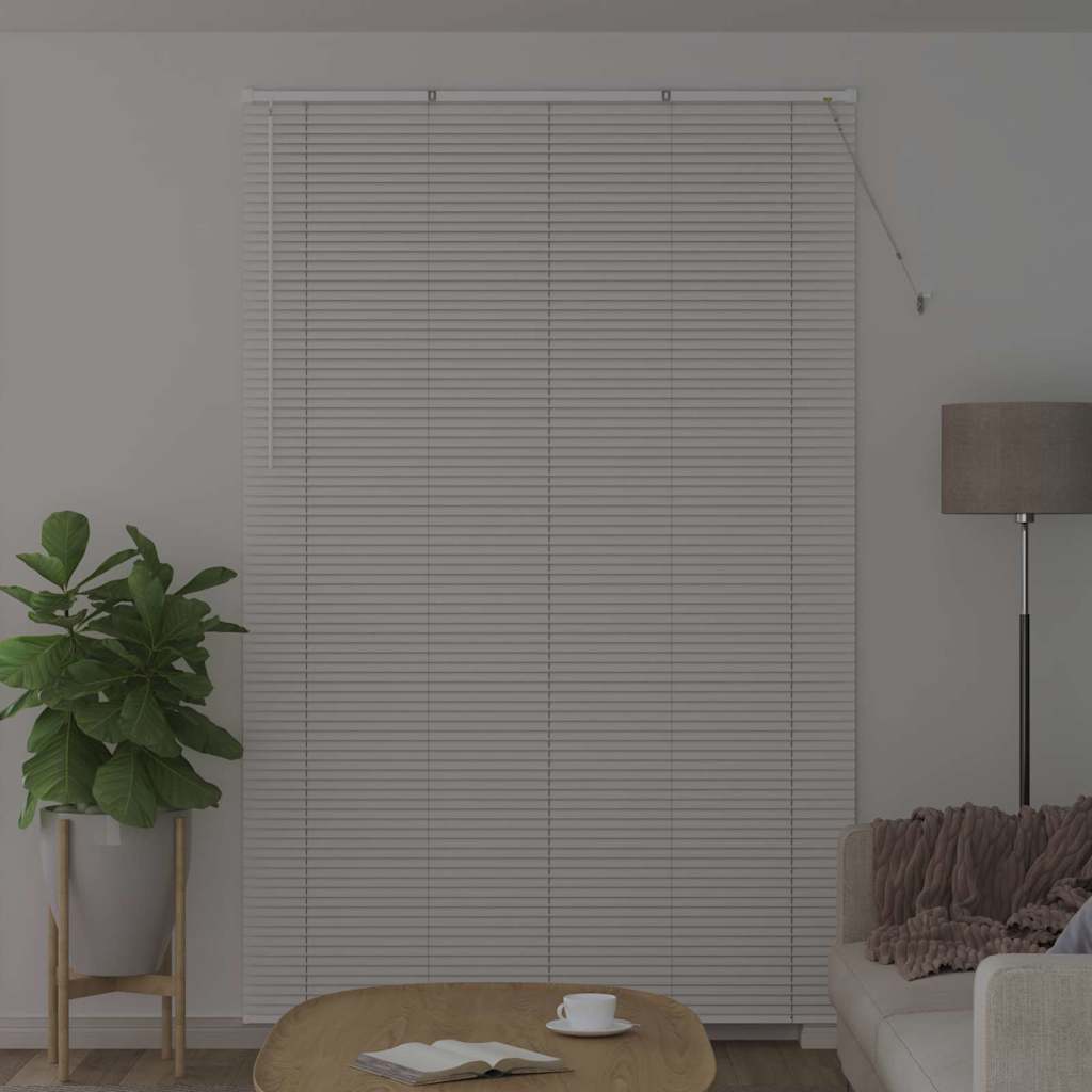 Jaluzea pentru Fereastră cu perdele Altele Manual Alb 80 x 130 cm Aluminiu GartenMobel Dekor
