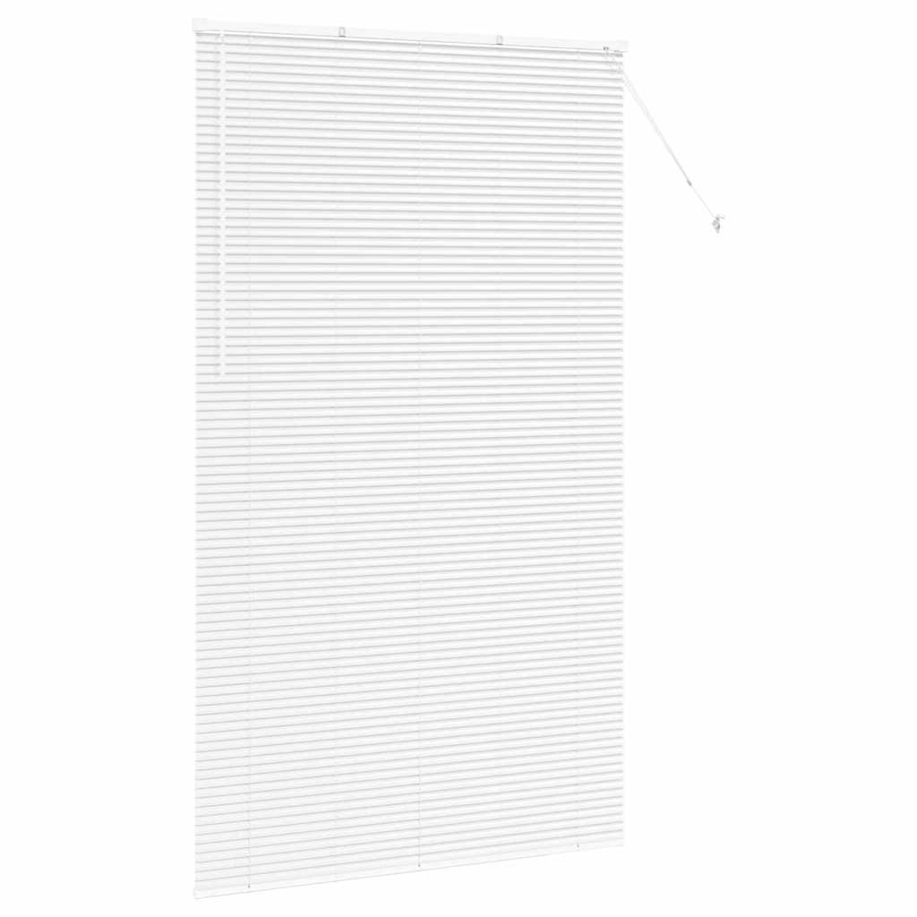 Jaluzea pentru Fereastră cu perdele Altele Manual Alb 80 x 130 cm Aluminiu GartenMobel Dekor