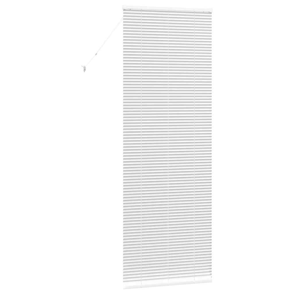 Jaluzea pentru Fereastră cu perdele Altele Manual Alb 80 x 130 cm Aluminiu GartenMobel Dekor