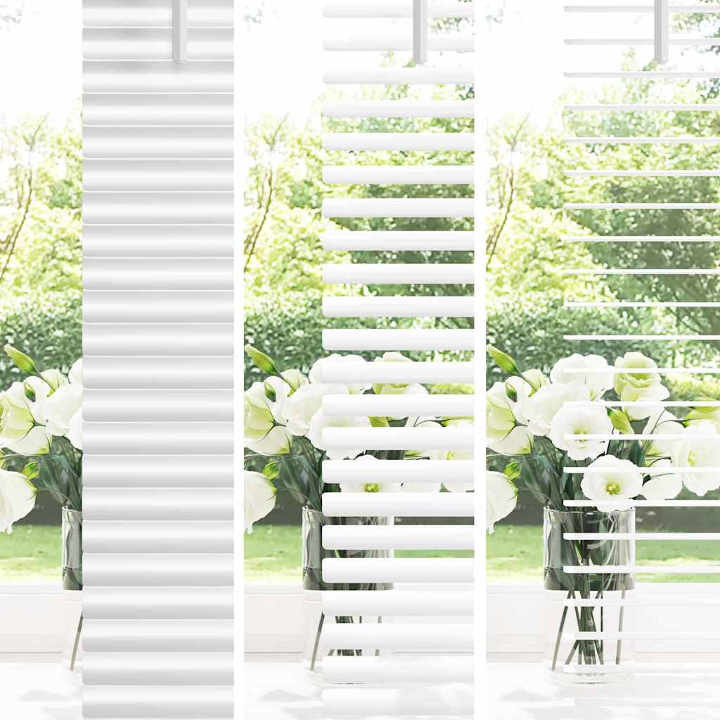 Jaluzea pentru Fereastră cu perdele Altele Manual Alb 80 x 130 cm Aluminiu GartenMobel Dekor