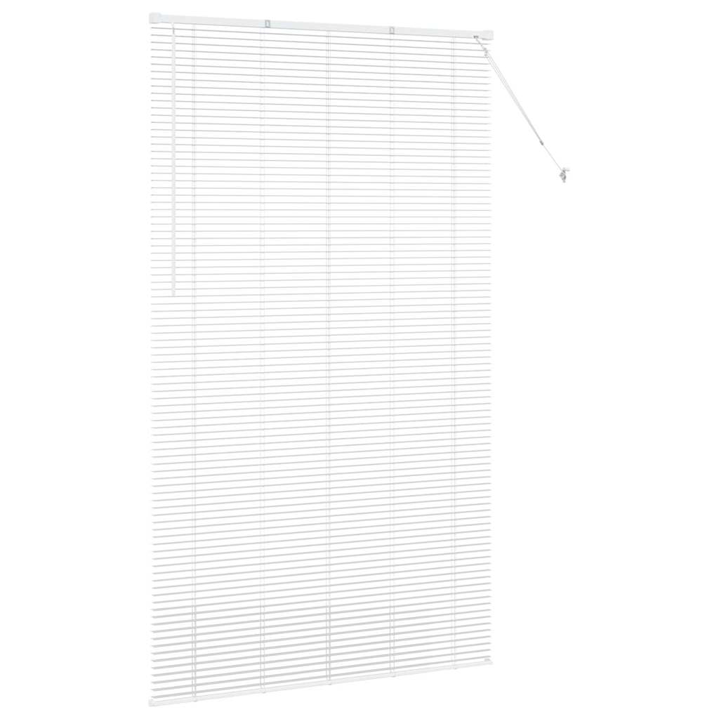 Jaluzea pentru Fereastră cu perdele Altele Manual Alb 80 x 130 cm Aluminiu GartenMobel Dekor
