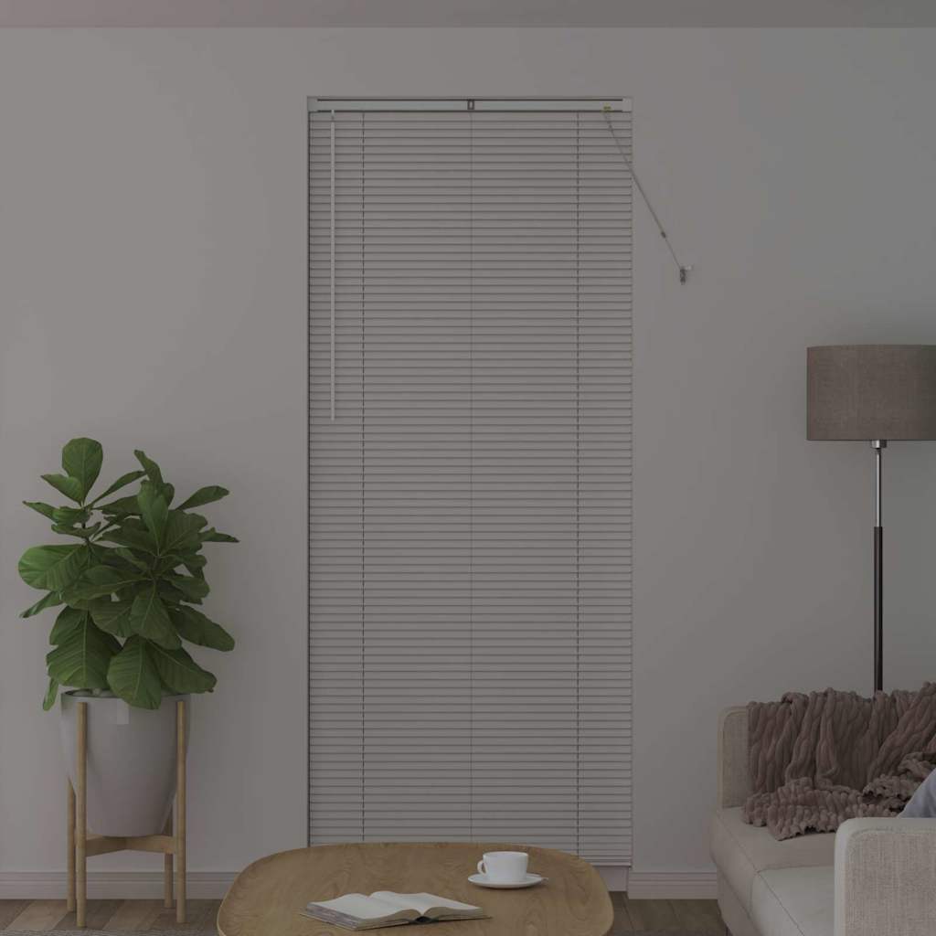 Jaluzea pentru Fereastră cu perdele Altele Manual Alb 80 x 130 cm Aluminiu GartenMobel Dekor