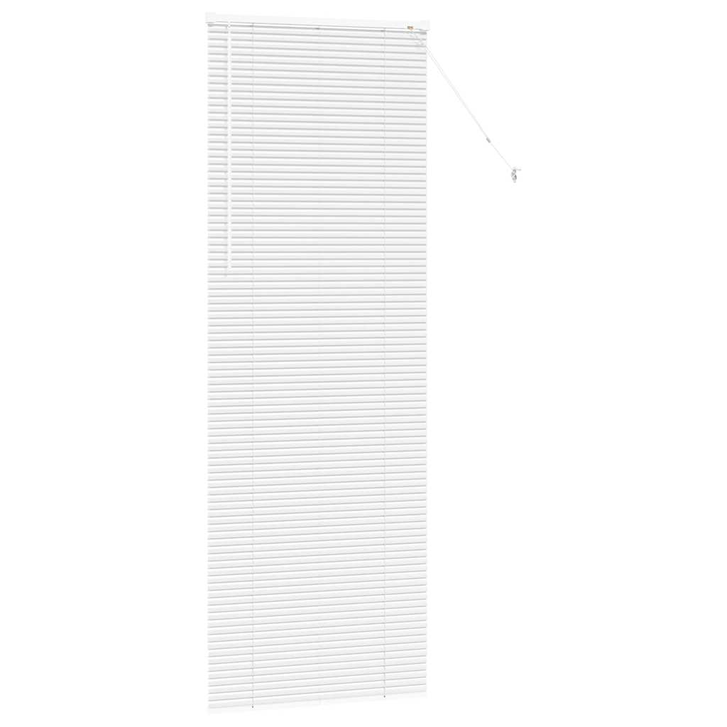 Jaluzea pentru Fereastră cu perdele Altele Manual Alb 80 x 130 cm Aluminiu GartenMobel Dekor