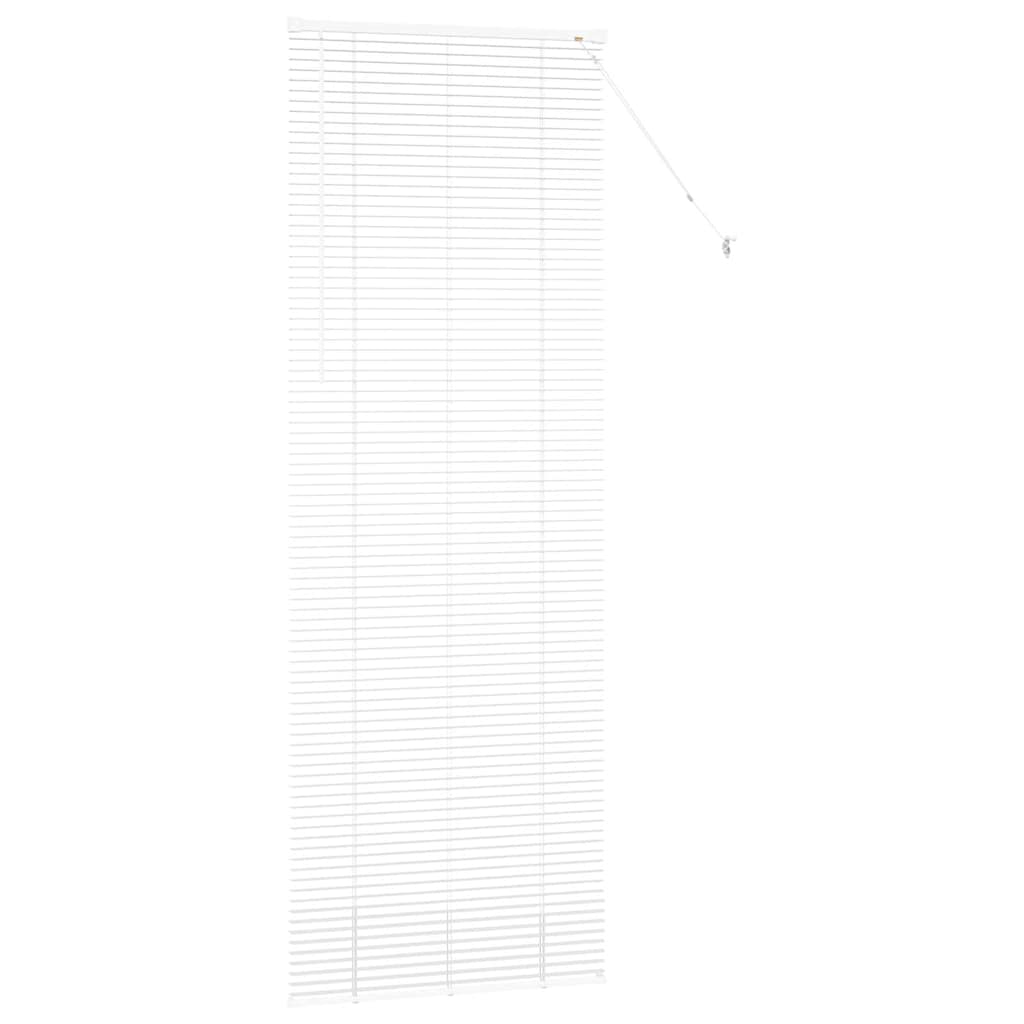 Jaluzea pentru Fereastră cu perdele Altele Manual Alb 80 x 130 cm Aluminiu GartenMobel Dekor