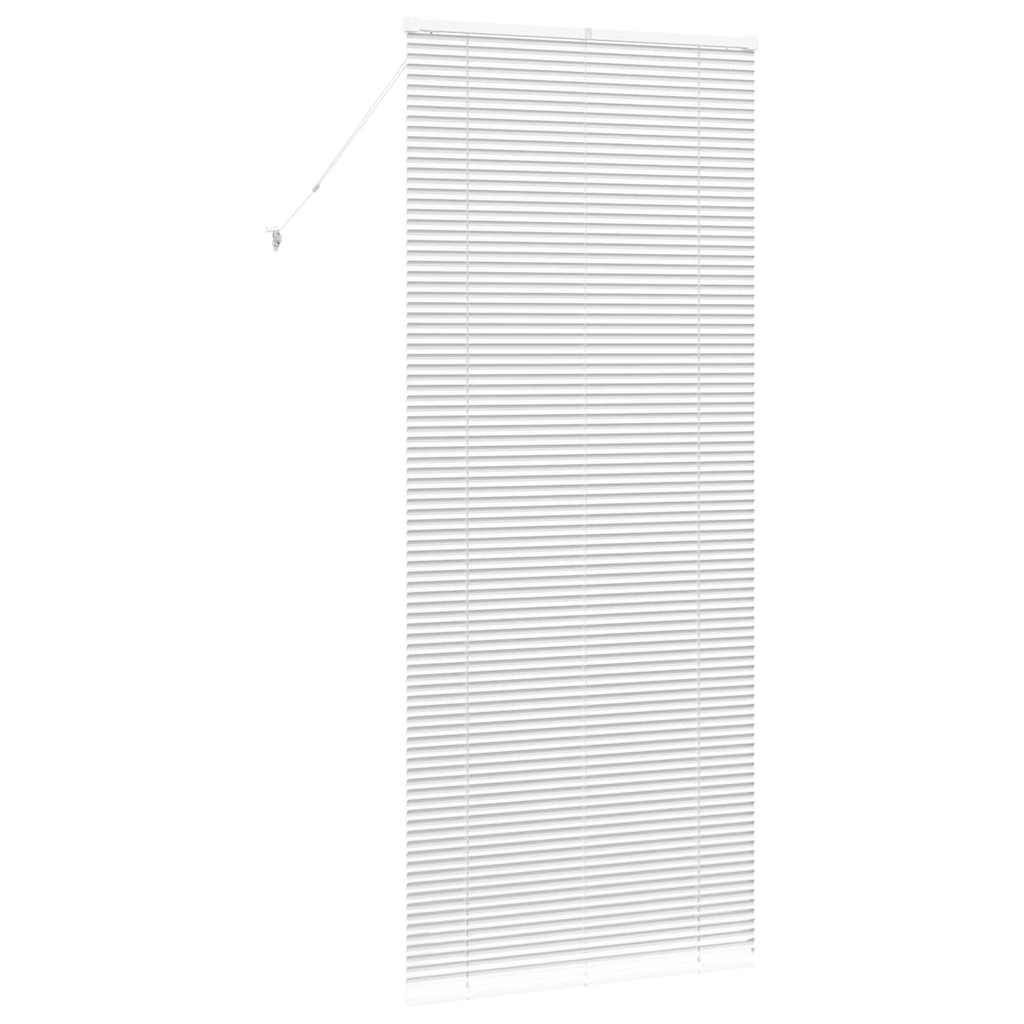 Jaluzea pentru Fereastră cu perdele Altele Manual Alb 80 x 130 cm Aluminiu GartenMobel Dekor