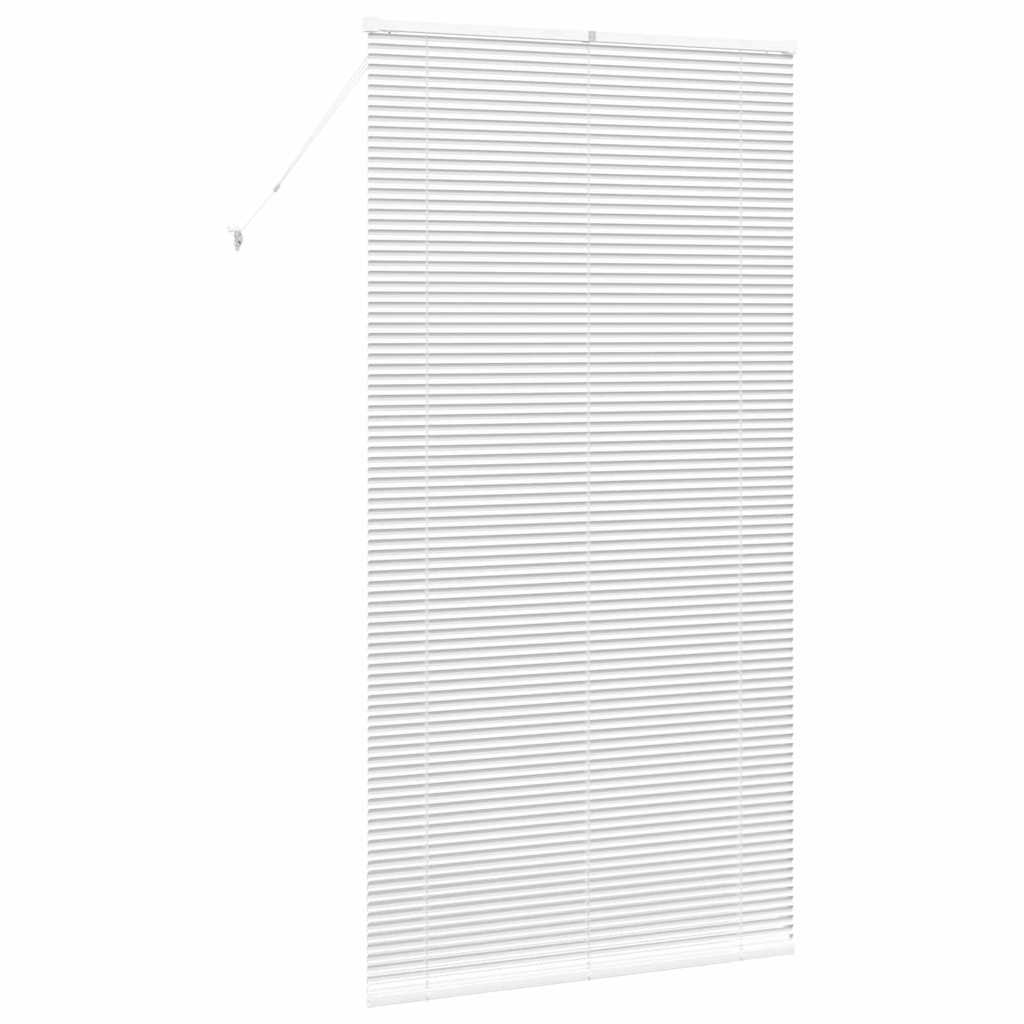 Jaluzea pentru Fereastră cu perdele Altele Manual Alb 80 x 130 cm Aluminiu GartenMobel Dekor