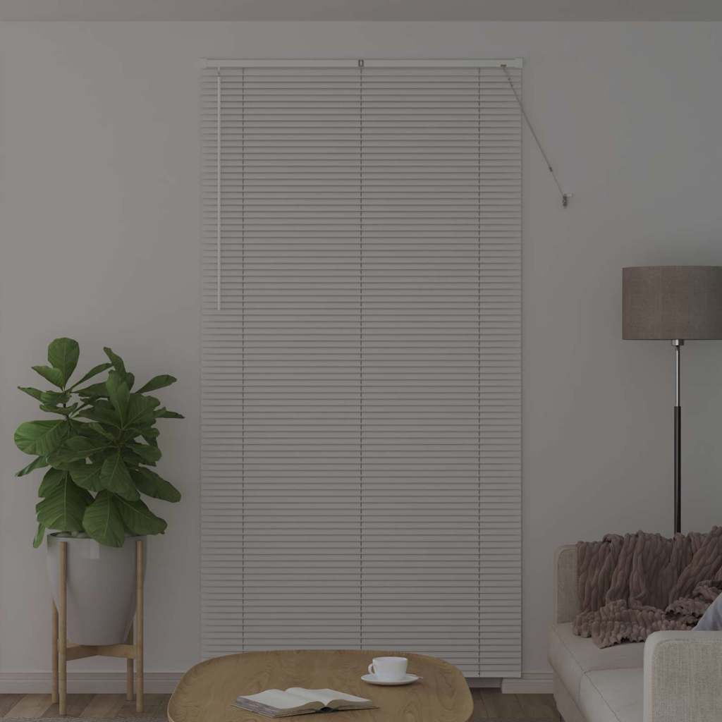 Jaluzea pentru Fereastră cu perdele Altele Manual Alb 80 x 130 cm Aluminiu GartenMobel Dekor