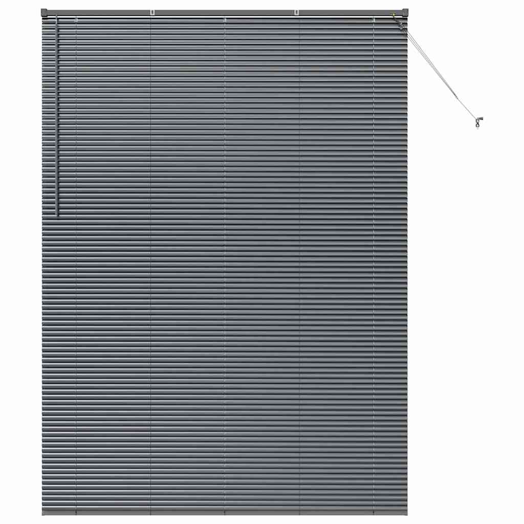 Jaluzea pentru Fereastră Gri închis 160 x 220 cm Aluminiu GartenMobel Dekor