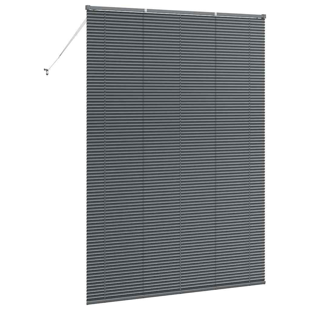 Jaluzea pentru Fereastră Gri închis 160 x 220 cm Aluminiu GartenMobel Dekor