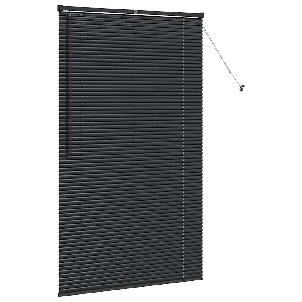 Jaluzea pentru Fereastră cu perdele Altele Manual Negru 100 x 175 cm Aluminiu GartenMobel Dekor