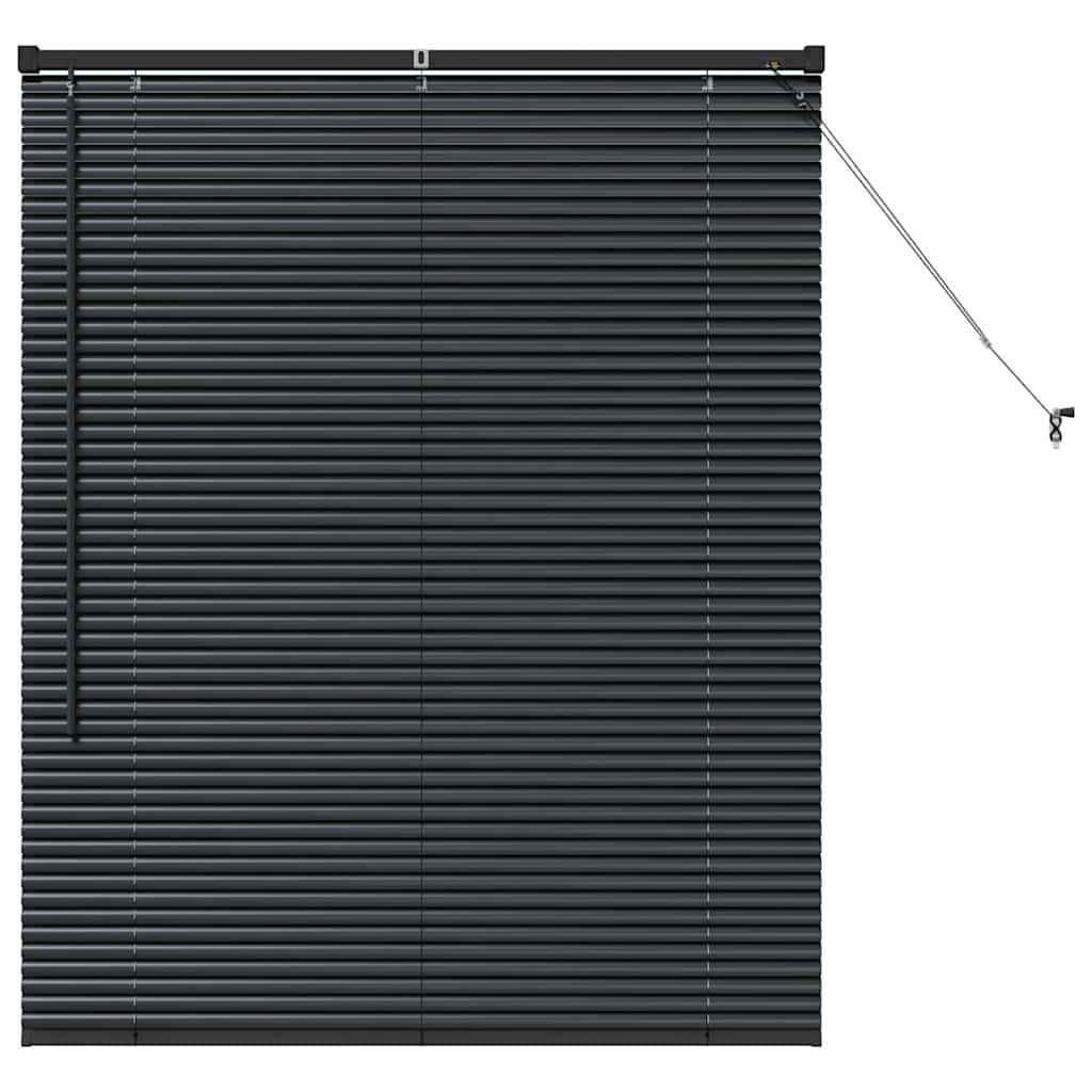 Jaluzea pentru Fereastră cu perdele Altele Manual Negru 105 x 130 cm Aluminiu GartenMobel Dekor
