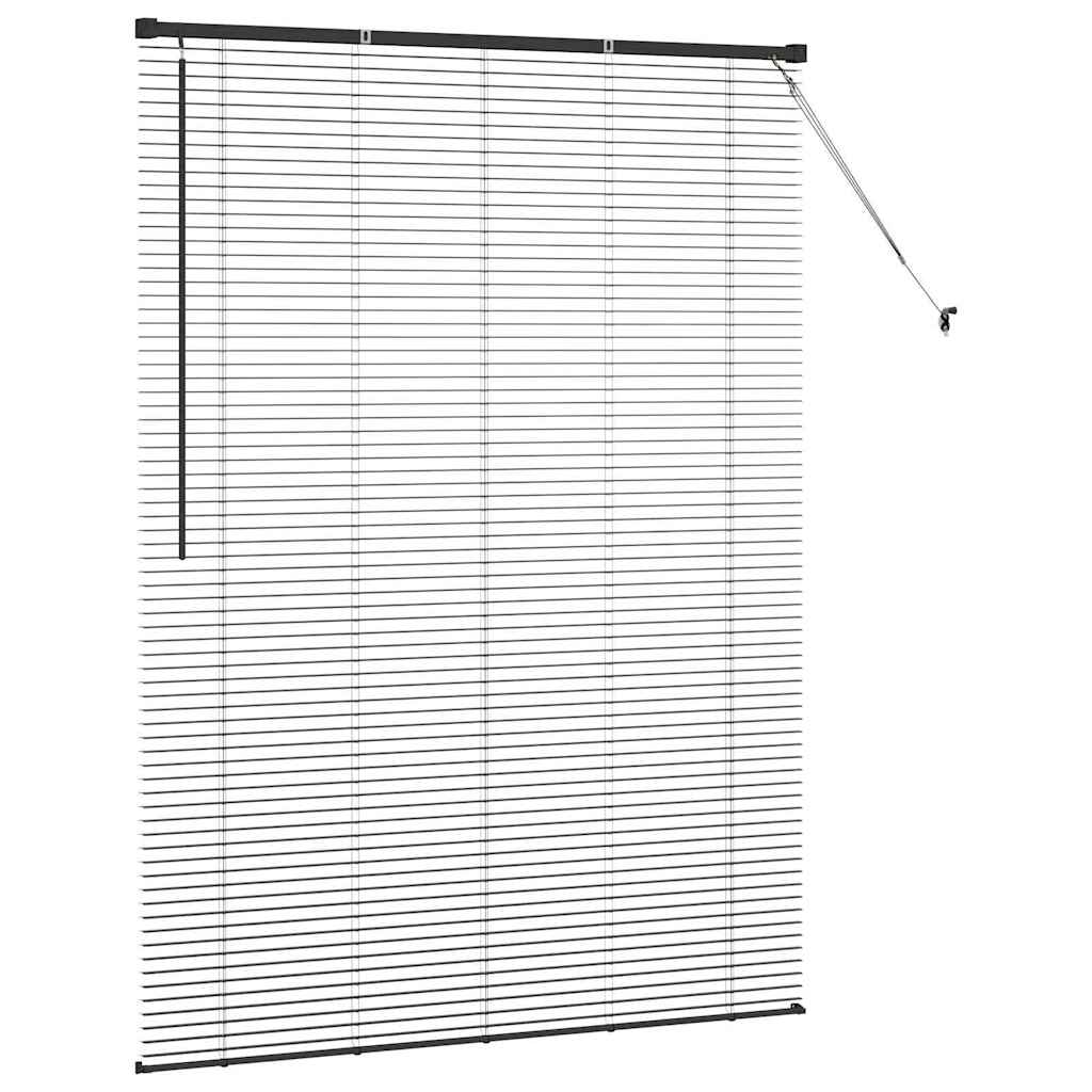Jaluzea pentru Fereastră cu perdele Altele Manual Negru 135 x 175 cm Aluminiu GartenMobel Dekor