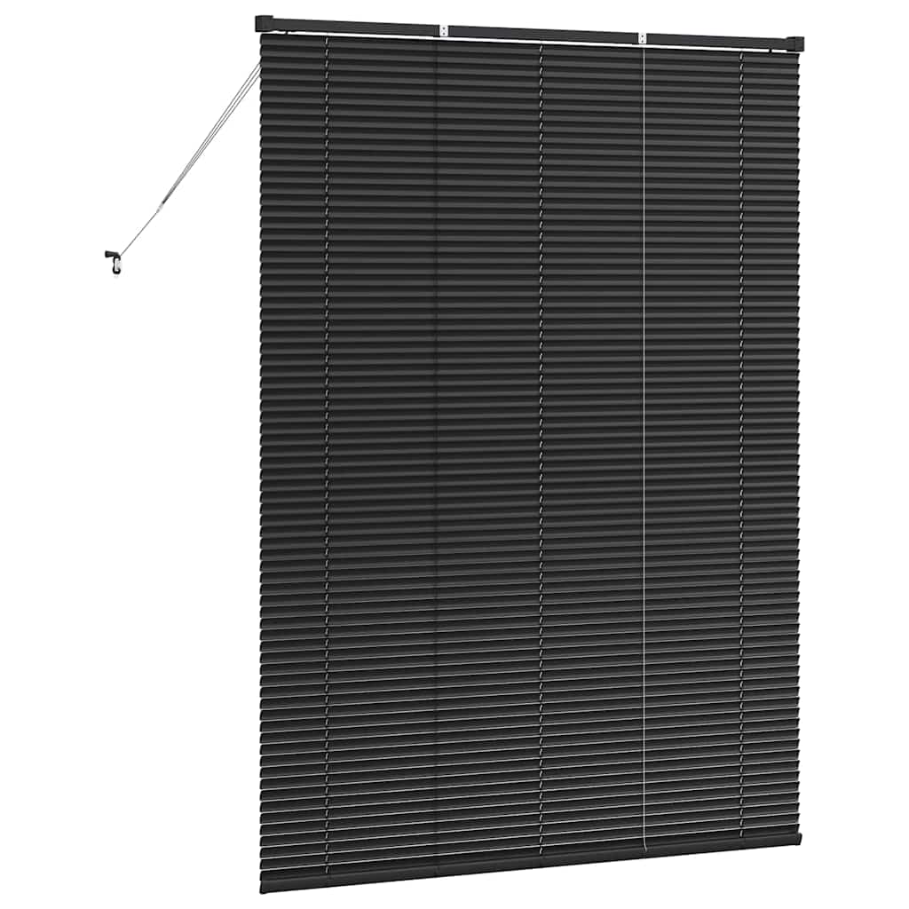 Jaluzea pentru Fereastră cu perdele Altele Manual Negru 135 x 175 cm Aluminiu GartenMobel Dekor