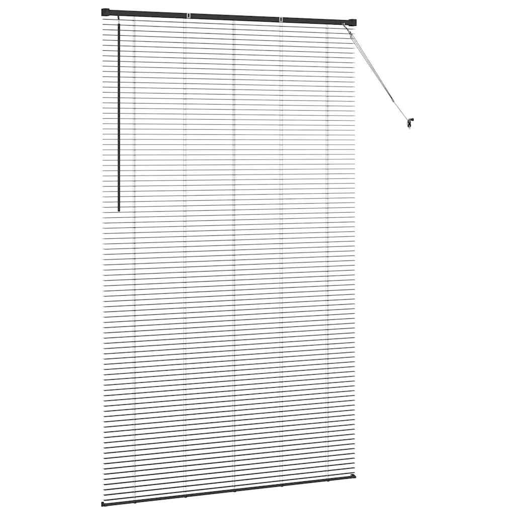 Jaluzea pentru Fereastră cu perdele Altele Manual Negru 135 x 220 cm Aluminiu GartenMobel Dekor