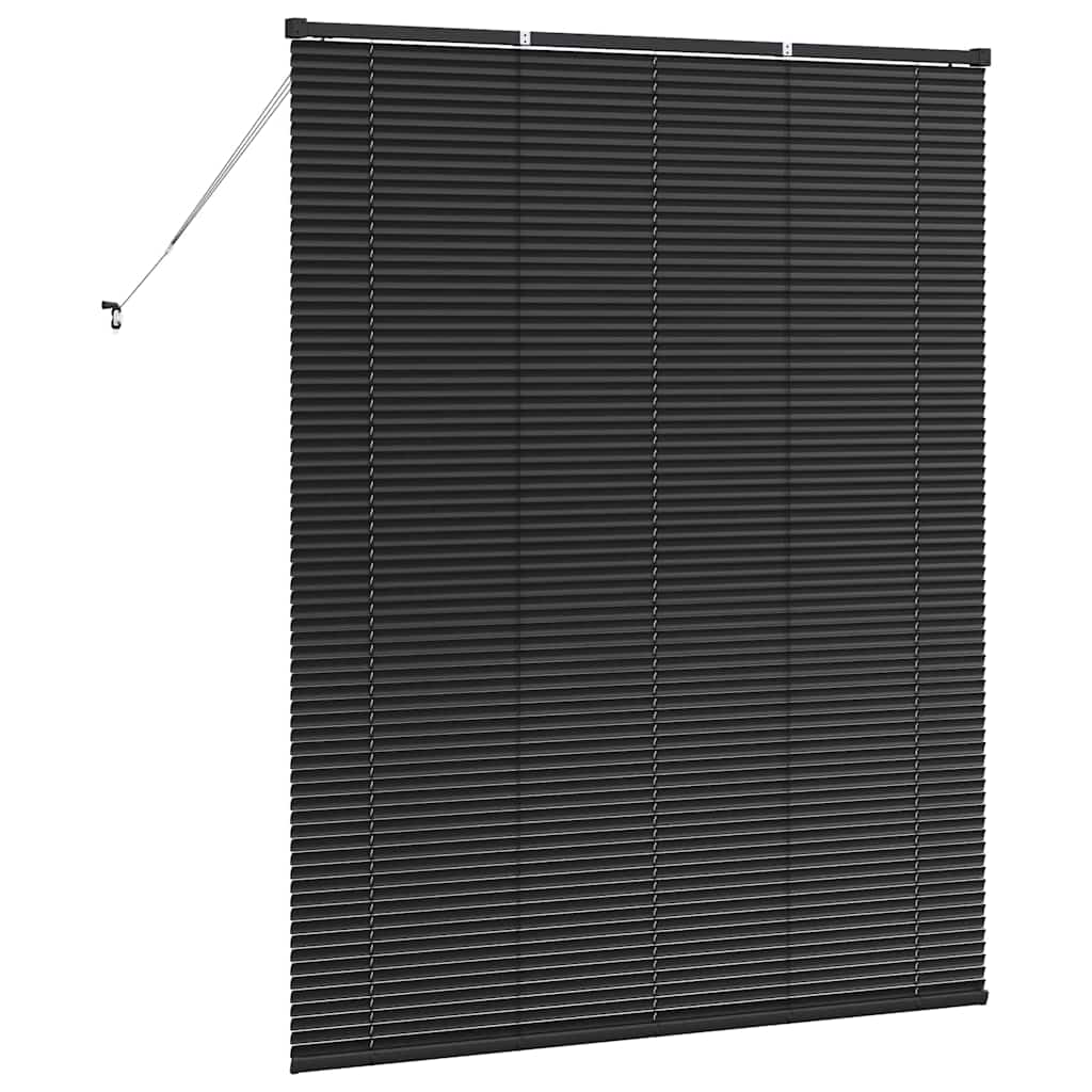 Jaluzea pentru Fereastră cu perdele Altele Manual Negru 140 x 175 cm Aluminiu GartenMobel Dekor